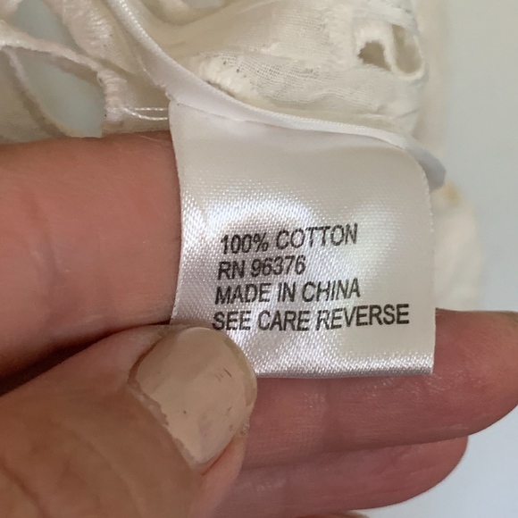 Samuel Dong White Abstract Cut Out Jacket Blouse S - Picture 5 of 8